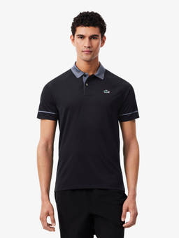 Lacoste - Black Solid Slim Polo T-Shirt