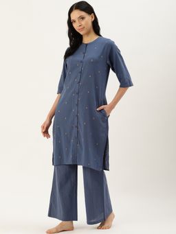 Clt.s - Blue Kurta & Palazzo (Set of 2)