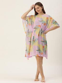 Clt.s - Printed Women Pink Beach Cover-up
