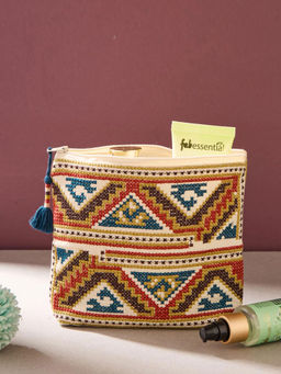 Fabindia - Multi-Color Aakriti Stationery Pouch (L)