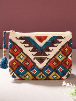 Fabindia - Multi-Color Fabric Aakriti Ethnic Stationery Pouch (S)