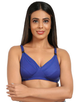 Mine4Nine - Mother Care Non Padded Feeding Blue Color Bra