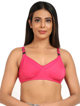 Mine4Nine - Mother Care Cottonblend Maternity Non Padded Non Wired Dark Pink Bra