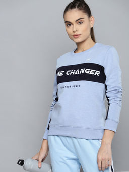 Alcis - Women Blue Printed Sweatshirt