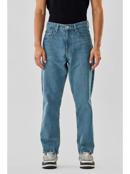 Snitch - Light Blue Washed Relaxed Casual Jeans for Men