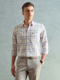 Arrow Sports - Men Smart Slim Fit Checked Multi-Color Shirt