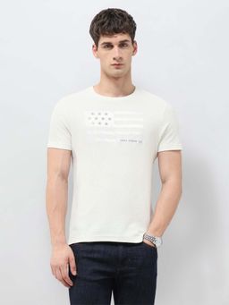 U.S. Polo Assn. Denim Co. - Men's Printed Denim Legacy White T-shirt