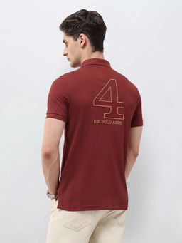 U.S. POLO ASSN. - Men's Numeric Brand Embroidered Regular Fit Polo T-shirt