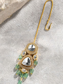 Joules By Radhika - Maangtikka with Green Drops