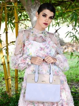 Odette - Smart Dual Color Handbag for Women