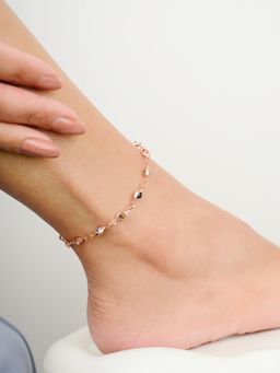 METALM - Multicolored Evil Eye Anklet for Women