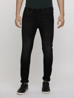 Crocodile - Men Solid Slim Fit Black Stretch Jeans