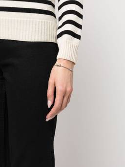 Saint Laurent - Silver Cassandre Charm Bracelet
