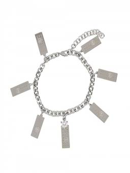 MM6 Maison Margiela - Silver Logo Charm Bracelet