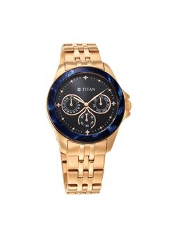 Titan - Purple Acetate 95186KM01 Blue Dial Analog Watch for Women