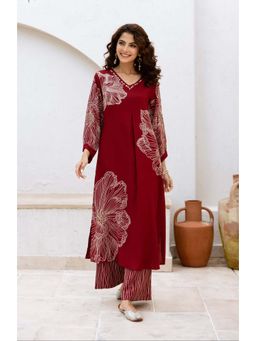 Autumnlane - Bakul Cardinal Printed Kurta with Palazzo (Set of 2)