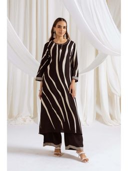 Autumnlane - Bakul Raven Printed Kurta with Palazzo (Set of 2)