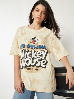 max - Women Mickey Mouse Print Oversized T-shirt