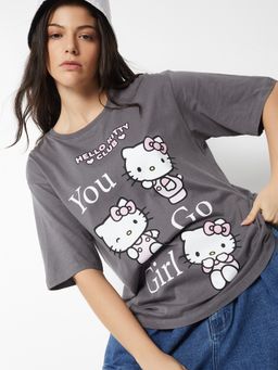 max - URB_N Women Hello Kitty Oversized T-shirt