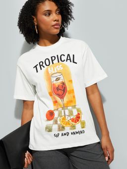max - URB_N Women Graphic Print T-shirt