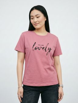 max - Women Typography Printed T-shirt