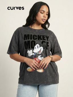max - URB_N Women Mickey Mouse Oversized T-shirt