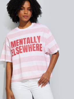 max - URB_N Women Colorblock Boxy Fit T-shirt
