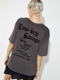 max - ALAYA F x URB_N Women Printed Oversized T-shirt