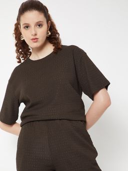 max - Women Textured T-shirt