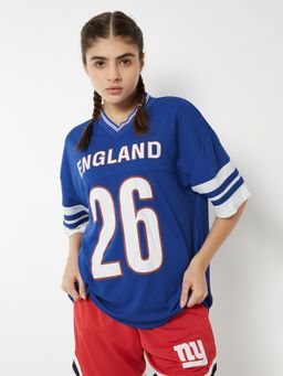 max - Women Typography Printed Oversized T-shirt