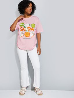 max - URB_N Women Peanuts Print Oversized T-shirt