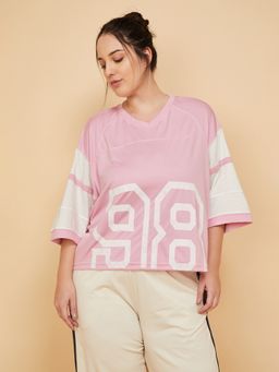 max - Women Colorblock Boxy Fit T-shirt