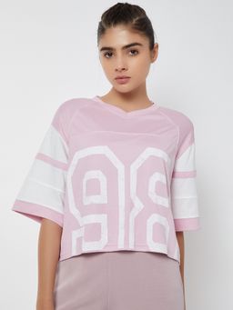 max - Women Typography Printed Boxy Fit T-shirt