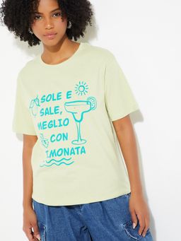 max - URB_N Women Typography Relaxed Fit T-shirt
