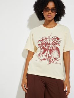 max - URB_N Women Printed Relaxed Fit T-shirt