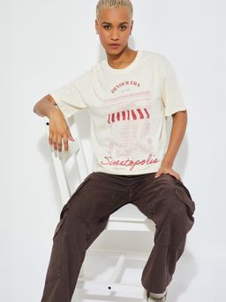 max - ALAYA F x URB_N Women Printed Relaxed Fit T-shirt