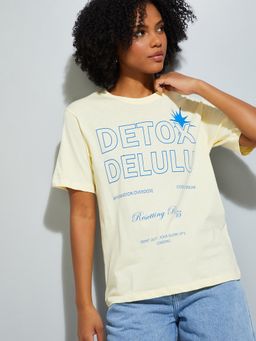 max - URB_N Women Printed Relaxed Fit T-shirt