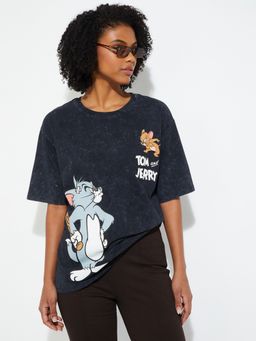 max - URB_N Women Tom and Jerry Oversized T-shirt