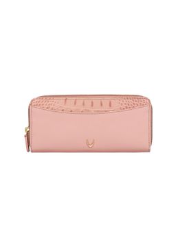 Hidesign - Lilac W1 Sb Pink Women's Double Zip Around - (20 X 9.5 X 3 Cms)