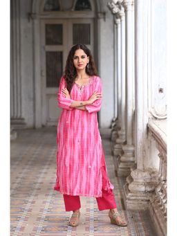 Mahee Jaipur - Pink Shibori Amreen Kurta