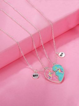 Yellow Chimes - Friendship'S Day Special Best Friends Forever Combo Necklace Chain (Pack of 2)