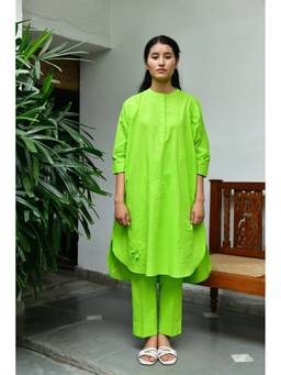 Raas By Ekta - Green Nature's First Breath Co-Ord Set