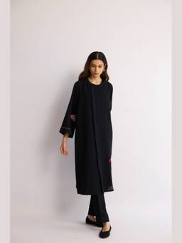 Raas By Ekta - Black Silence Bloom Kurta with Pant