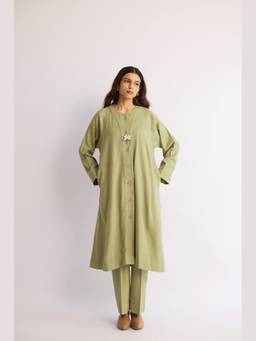 Raas By Ekta - Green Pond Muse Kurta with Pant