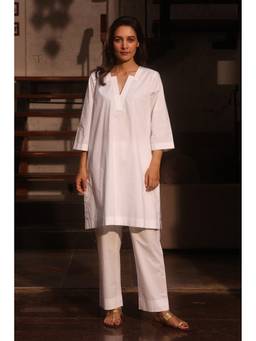 Raas By Ekta - White Sunshine Kurta with Pant