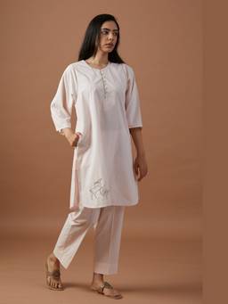 Raas By Ekta - Pink Tell Me a Story Kurta with Pant