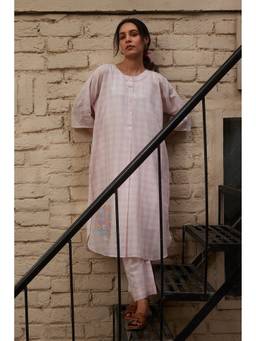 Raas By Ekta - Pink Butterfly Bliss Co-ord Set