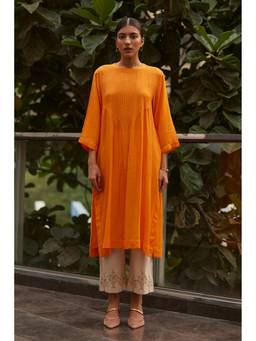 Raas By Ekta - Orange Genda Phool Kurta with Pant