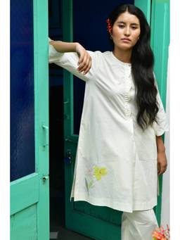 Raas By Ekta - White Hues of Grace Kurta with Pant