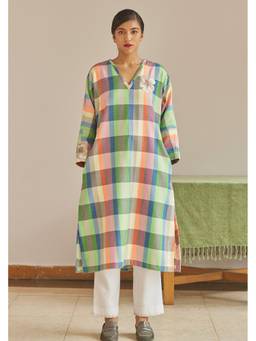 Raas By Ekta - Multi-Color Luminara Bloom Kurta with Pant